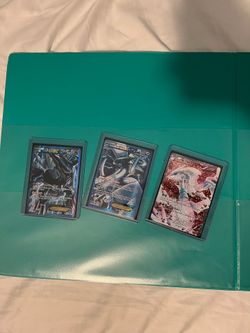 Pokemon XY Promo Full Art Lot Dialga EX XY77, Lugia EX, Reshiram XY74
