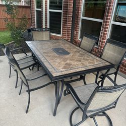 6 Chair Patio Furniture Table 