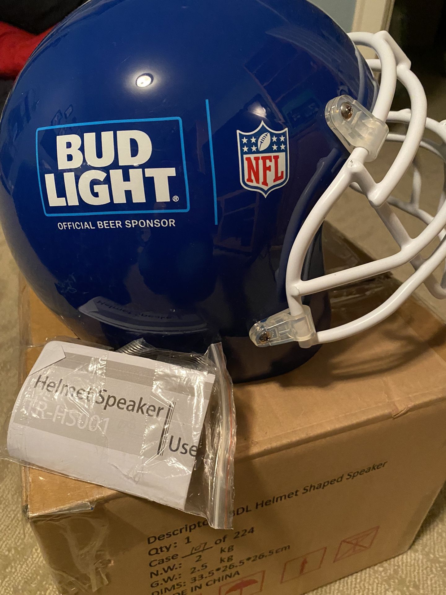 budweiser football helmet speaker Bud light NFL Speaker Helmet for Sale in Federal Way, WA