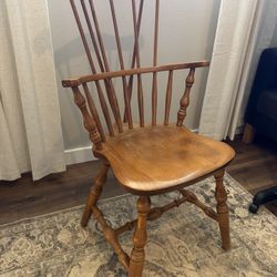 Vintage S. Bent & Bros Windsor Arm Chair – Solid Wood Project