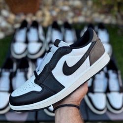 Jordan 1 Low OG Mocha Sizes 7y & 8.5-12