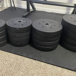 230 Ibs 1 Inch Weight Plates 