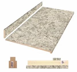 6ftx25’ Countertop with backsplash