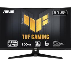 32” Curved ASUS gaming Monitor 165hrz