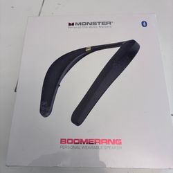 Monster Boomerang Neckband Bluetooth Speaker,for Home Sport Outdoor New Sealed