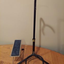guitar stand and foot stool