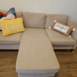 Sofa With Storage And Chair For Sale (Pillows Not Incl)