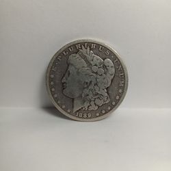 1889 Morgan Silver Dollar (No Mint Marking)