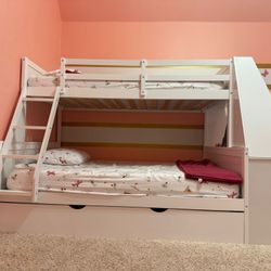 Bunk Bed With Desk - 3 Tier