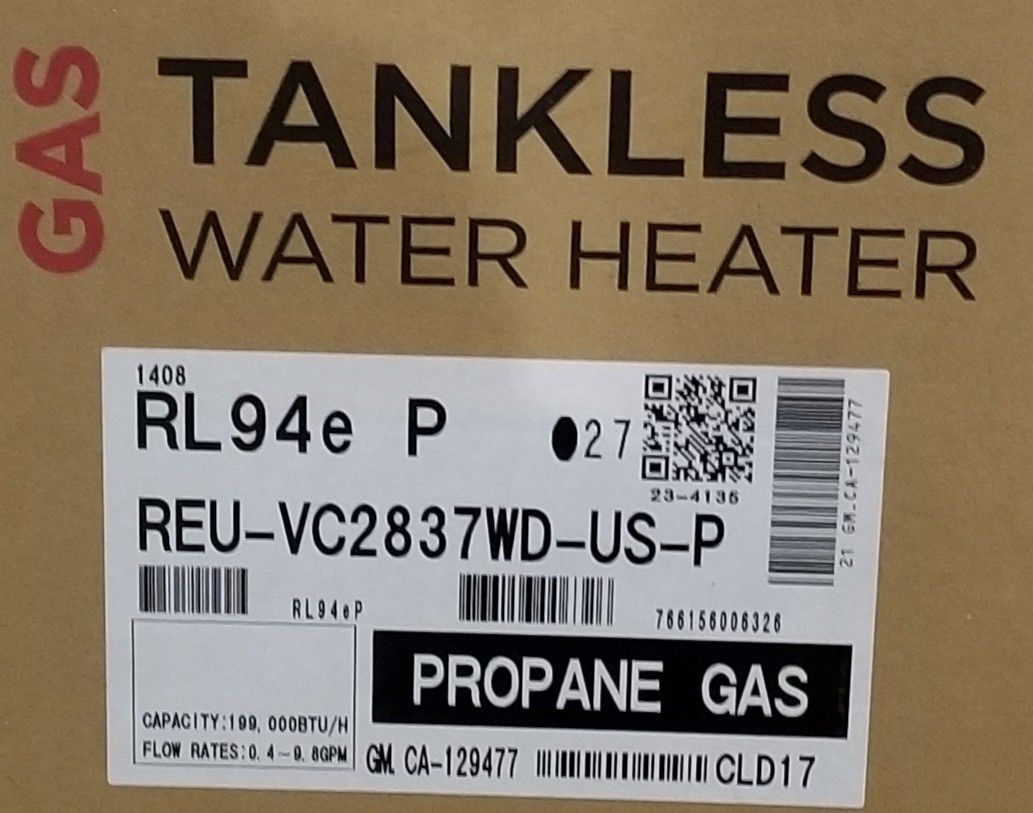 Rinnai tankless water heater