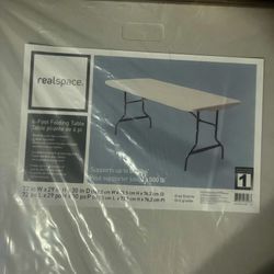 Real Space 6 foot folding table