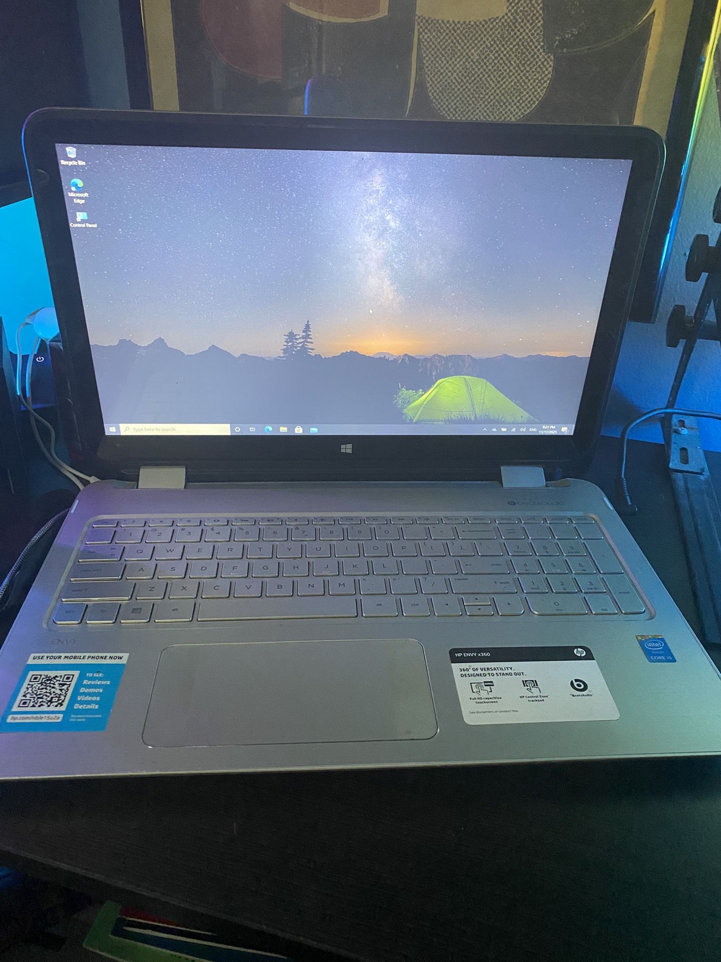 HP 15” ENVY 360 Touchscreen W/ BeatsAudio