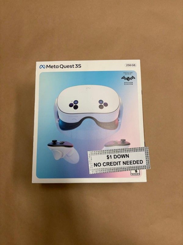 Meta Quest 3s Brand New Gaming Console - Only $1 Today Pay The Rest Later!