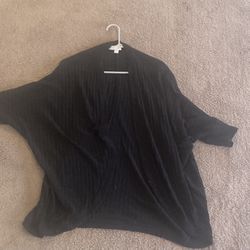 LulaRoe Black Cardigan Size Medium 