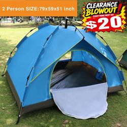NEW Waterproof Automatic FOR 2 People Outdoor Instant PopUp Tent Camping Hiking Canopy