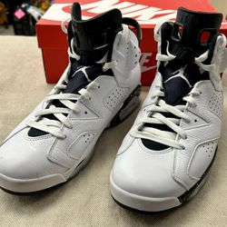 Size - 10 Nike Air Jordan 6 Retro Shoes Reverse Oreo White Black CT8529-112