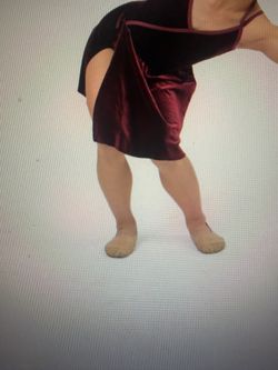 Velvet mini dress with spaghetti straps