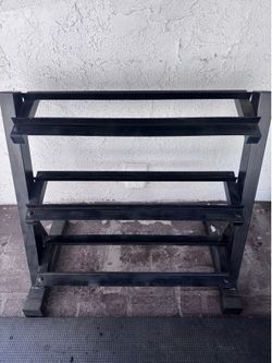 Heavy-Duty 3-Tier Dumbbell Rack – Commercial Quality