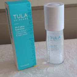 TULA SKINCARE 24-7 Ultra Hydration Triple-Hydra Complex Day & Night Serum 1 oz