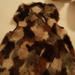 Altea faux fur vest/wrap one size