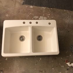 33” Kohler Cast Iron drop In Sink (4 Hole)