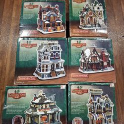 Vintage Porcelain Christmas Houses 