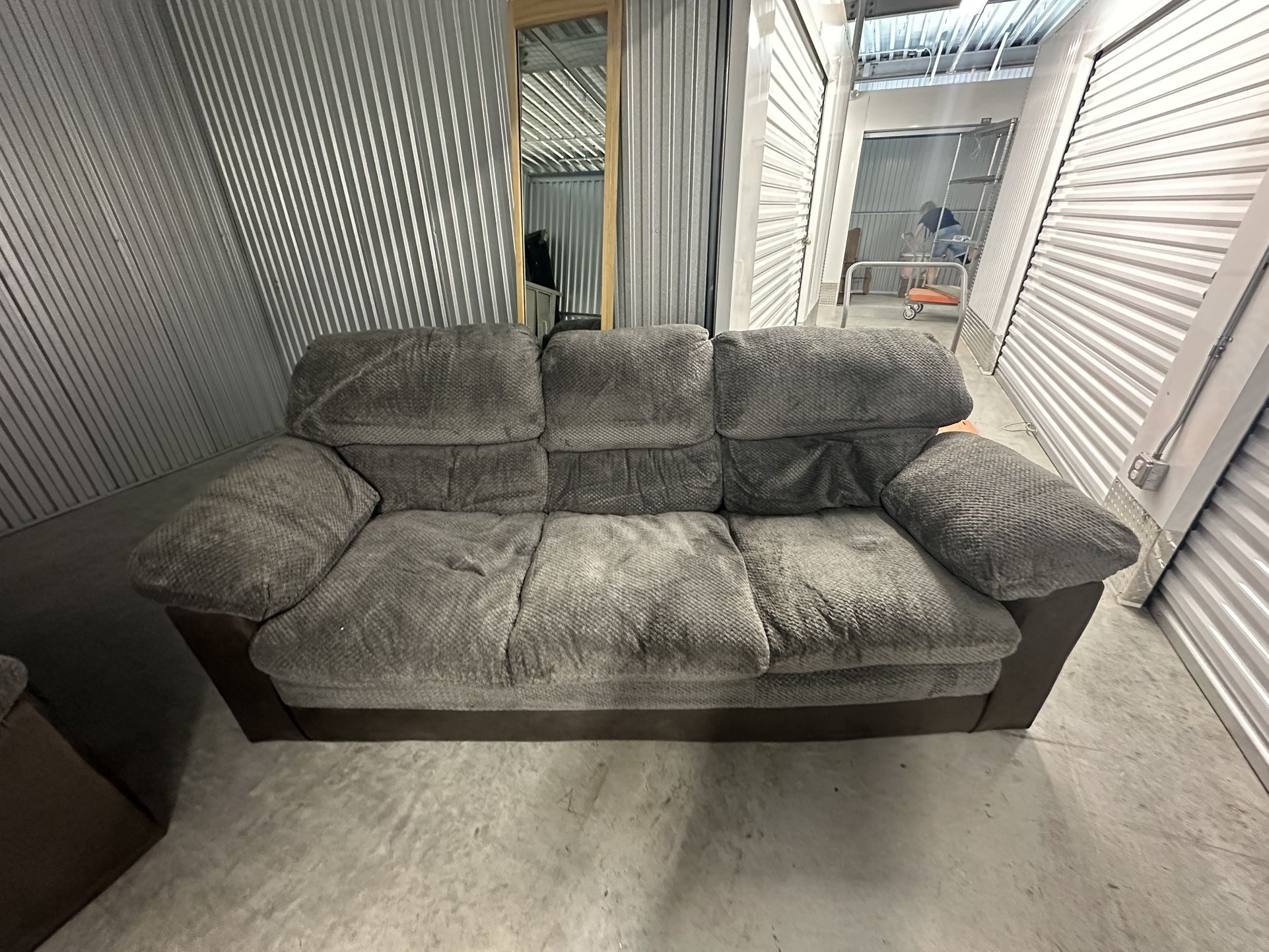 Gray Sofa And Love Seat
