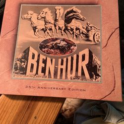 VHS Movie Gift Set. 35 Th Anniversary Of Ben Hur With Pamphlet. 