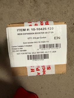 Pitch black booster box sealed case ME05 new sealed pokemon