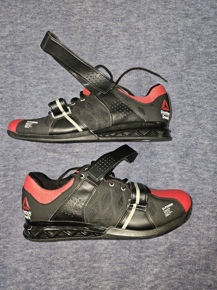 Reebok Mens Cross Fit U Form PowerBax Red Black Training Shoes Size 10.5