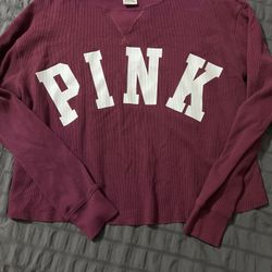 Pink Crop Sweater 