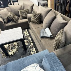 NEW BROWN SOFA & LOVESEAT! I CAN GET THIS STYLE IN ANY COLOR BRAND NEW 