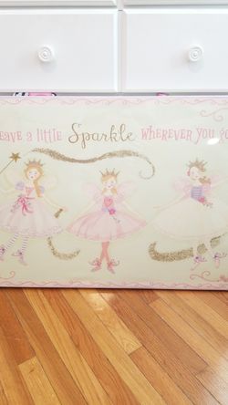 Princess little girls painting bedroom decor