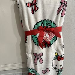 Hello Kitty Throw Xmas Blanket 