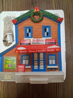 Coca-Cola True Value Hardware Christmas Village Building
