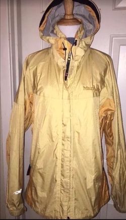 Mens Marmot Rainwear Waterproof Yellow Jacket Windbreaker Size Medium W/ Hood