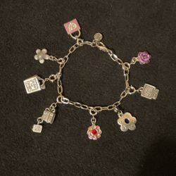 6” SilverTone Charm Bracelet,by High Intensity 