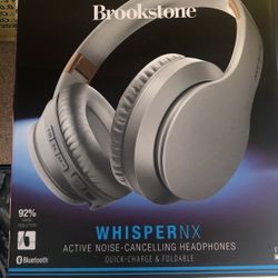 Brookstone Noise-cancelling Headphones