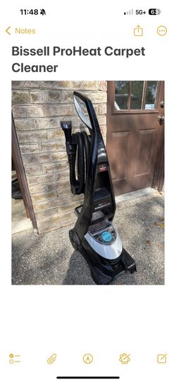 Bissell preheat carpet cleaner