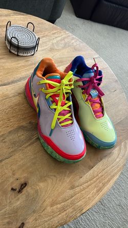 Size 9.5 Nike LeBron Low-Top Multicolor Sneakers