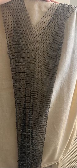 Rhinestone Mesh Bodycon long Dress