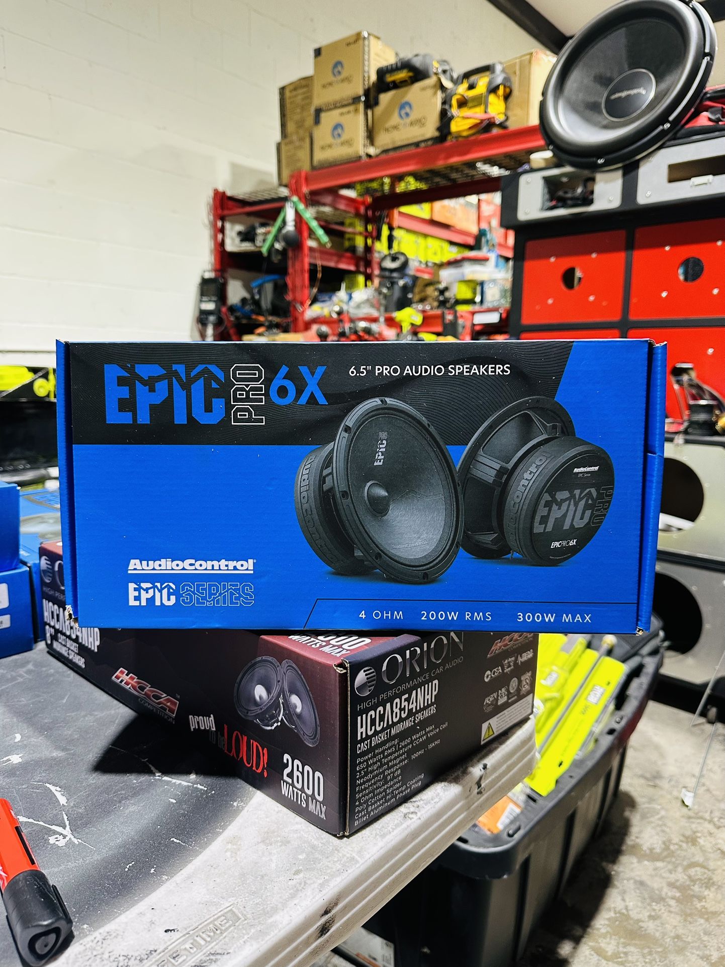 AudioControl EPICPRO6X EPIC PRO Series 6.5" Midrange Car Speakers, 200 Watt RMS / 300 Watt Max, 4 Ohm (Pair)