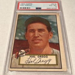 1952 Hal Gregg Topps high number PSA 4