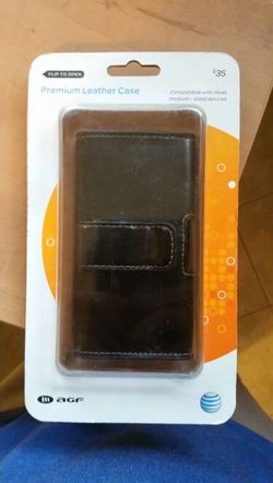 Leather Case for Note 4 or any phone of that size or smaller