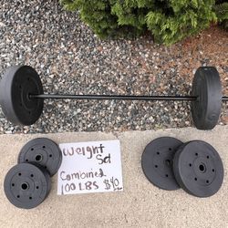 Plates Weight Set W/Bar