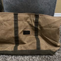 L.L Bean Waxed Canvas Tote Bag Large
