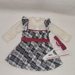 Retired Nellie’s Christmas Dress & Hairbow (Holiday Outfit) American Girl Doll