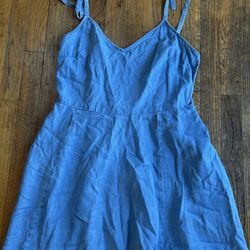 Blue denim mini dress size large