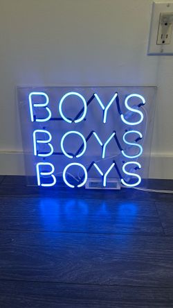 Neon BOYS sign