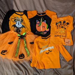 5 Piece Girls 2T Halloween Clothes